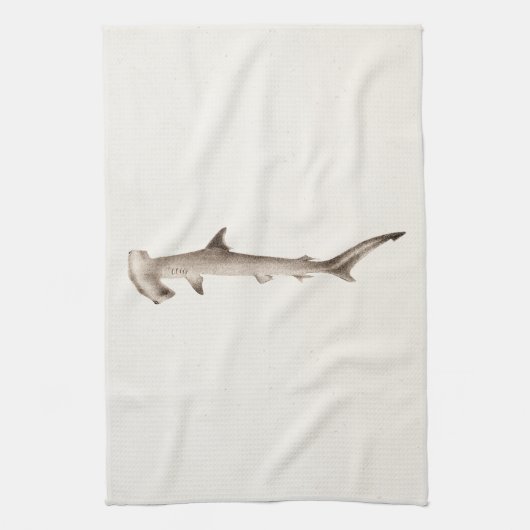 Linge De Cuisine Rétros requins de poisson-marteau d'illustration (Vertical)