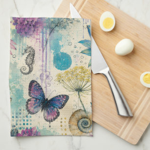Linge De Cuisine Rêve Aquatique Floral Vibrant