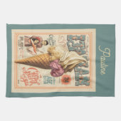 Linge De Cuisine Rêve de glace nostalgique (Horizontal)