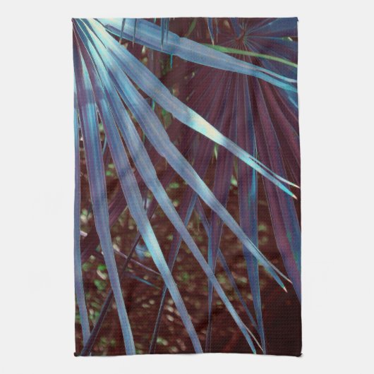 Linge De Cuisine Rêve de Palmier Bleu (Vertical)