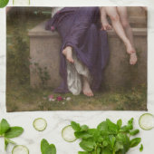 Linge De Cuisine Rêve de printemps, par Bouguereau (Plié)
