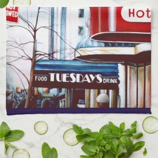 Linge De Cuisine Réveillon du mardi (Plié)