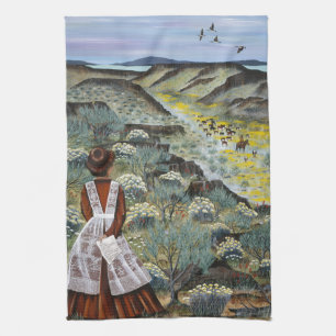 Linge De Cuisine "Revenir à la maison" ~ L'histoire d'amour de l'Or