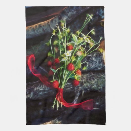 Linge De Cuisine Rêves de fraise (Vertical)