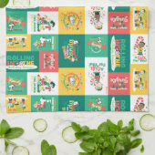 Linge De Cuisine Rêves de menthe à cacahuètes | Motif de vacances (Plié)