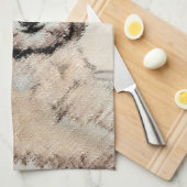 Linge De Cuisine Revêtu doux Roue Peinture Terrier Art original (Quart Plié)