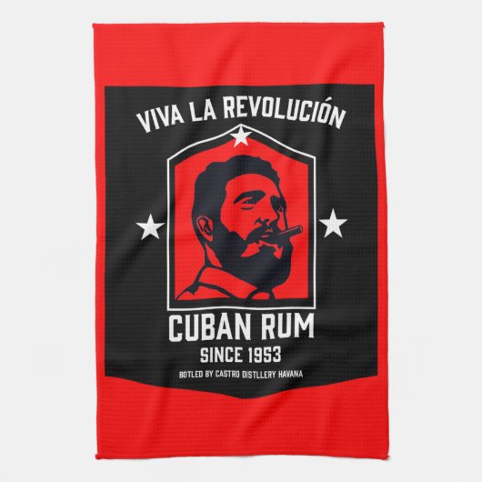 Linge De Cuisine Révolution des buveurs de rhum Libre à Cuba (Vertical)