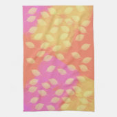 Linge De Cuisine Rhapsody en Jaune, Terracotta et Violet Abstrait (Vertical)