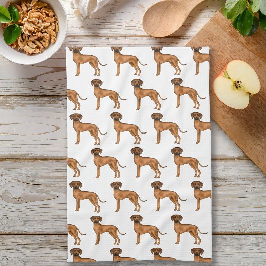 Linge De Cuisine Rhodesian Ridgeback Brown Africain Lion Dog Motif