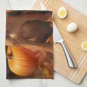 Linge De Cuisine Rhodesian Ridgeback Chiot Automne Citrouille délic (Quart Plié)