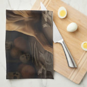 Linge De Cuisine Rhodesian Ridgeback Citrouilles Halloween effrayan (Quart Plié)