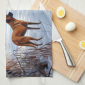 Linge De Cuisine Rhodesian Ridgeback Laisser Neige Noël (Quart Plié)