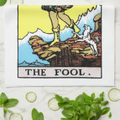 Linge De Cuisine Rider Waite Tarot Major Arcana L'idiot (Plié)