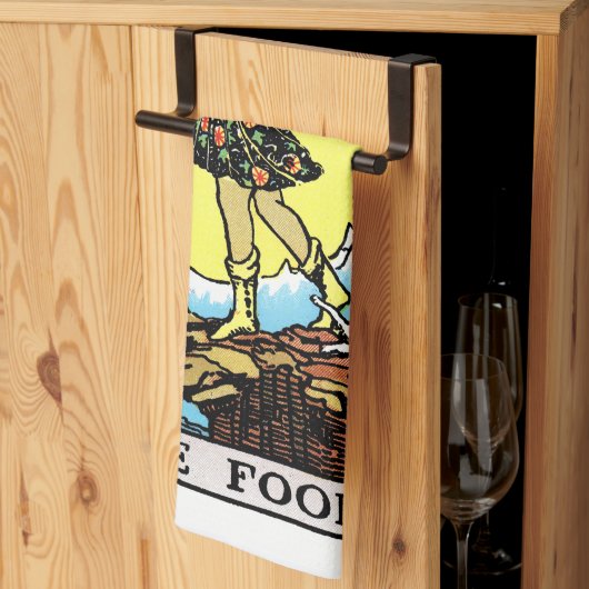 Linge De Cuisine Rider Waite Tarot Major Arcana L'idiot (Pliage en tiers)