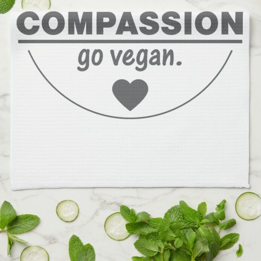 Linge De Cuisine Rien ne goûte mieux que la compassion vont (Plié)