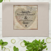 Linge De Cuisine Riez Autant Que Vous Respirez En Disant : (Plié)