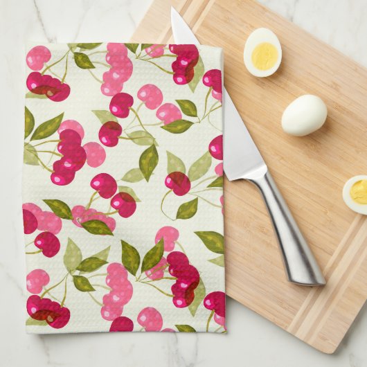 Linge De Cuisine Ripe cherry (Quart Plié)