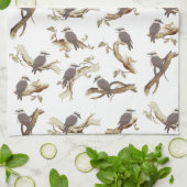 Linge De Cuisine Rire Kookaburra Eucalyptus d'oiseaux australiens (Plié)