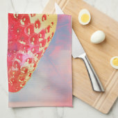 Linge De Cuisine Risographe fraise (Quart Plié)