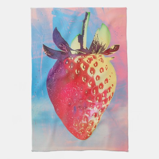 Linge De Cuisine Risographe fraise (Vertical)