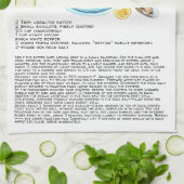 Linge De Cuisine Robe d'huître d'été | Recette Heirloom Tea Towel (Plié)