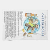 Linge De Cuisine Robe d'huître d'été | Recette Heirloom Tea Towel (Horizontal)