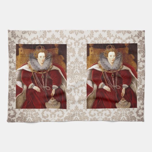 Linge De Cuisine Robes longues rouges d'Elizabeth I (Horizontal)