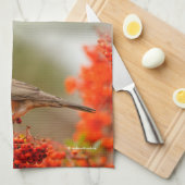 Linge De Cuisine Robin américain avec Pyracantha Pomme (Quart Plié)