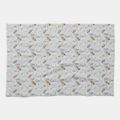 Linge De Cuisine Robin Bird Mama Baby Summer Flowers (Horizontal)
