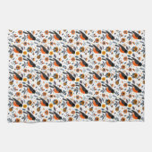 Linge De Cuisine Robins Et Fleurs (Horizontal)