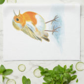 Linge De Cuisine Robins rouges en hiver (Plié)