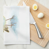 Linge De Cuisine Robins rouges en hiver (Quart Plié)