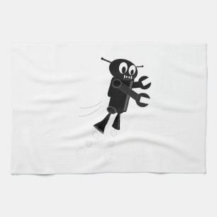 Linge De Cuisine Robot volant noir
