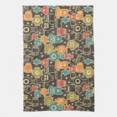 Linge De Cuisine Robots sur brun (Vertical)