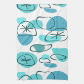 Linge De Cuisine Roches d'art Abstrait rétro Turquoise (Vertical)