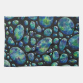 Linge De Cuisine Roches Turquoise dans l'espace Oeuvre originale (Horizontal)