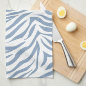 Linge De Cuisine Rock Blue Safari Zebra (Quart Plié)