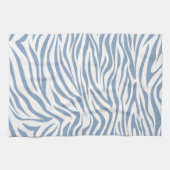 Linge De Cuisine Rock Blue Safari Zebra (Horizontal)