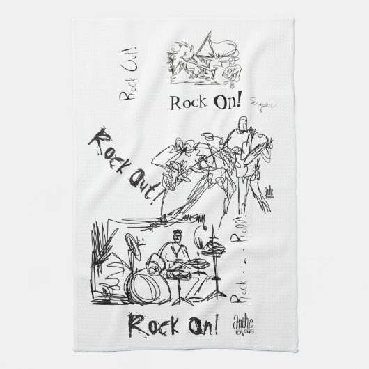 Linge De Cuisine Rock par Anthe (Vertical)