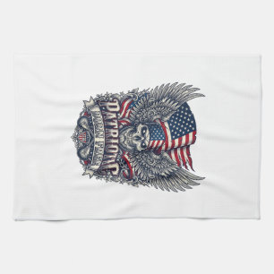 Linge De Cuisine Rocker du bandana patriotique Old Glory musique ro