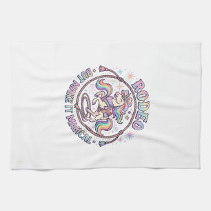 Linge De Cuisine Rodéo de licorne mais rendez-le magique drôle cade