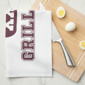 Linge De Cuisine Roi certifié de gril (Quart Plié)