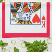 Linge De Cuisine Roi des Coeurs (Plié)