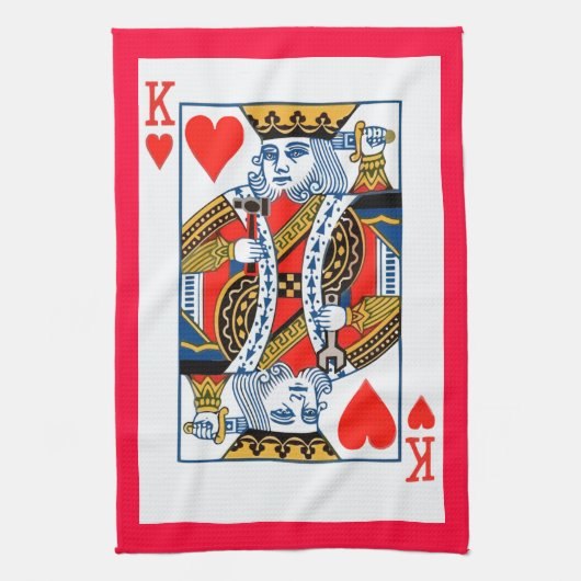 Linge De Cuisine Roi des Coeurs (Vertical)