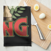 Linge De Cuisine roi des échecs (Quart Plié)