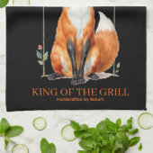 Linge De Cuisine Roi du Grill Torchée Épicée Renard BBQ Torchée de (Plié)
