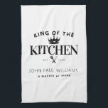 Linge De Cuisine Roi moderne branché de la Couronne de cuisine pour<br><div class="desc">Roi moderne tendance de la Couronne de cuisine pour hommes serviette de cuisine</div>
