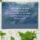 Linge De Cuisine Romains de Mist Bleu Astilbe 8:28 (Plié)