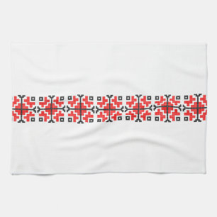 Linge De Cuisine romanie folk ethnique floral motif géométrique cos