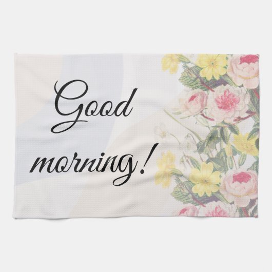 Linge De Cuisine Romantic blooming flowers (Horizontal)